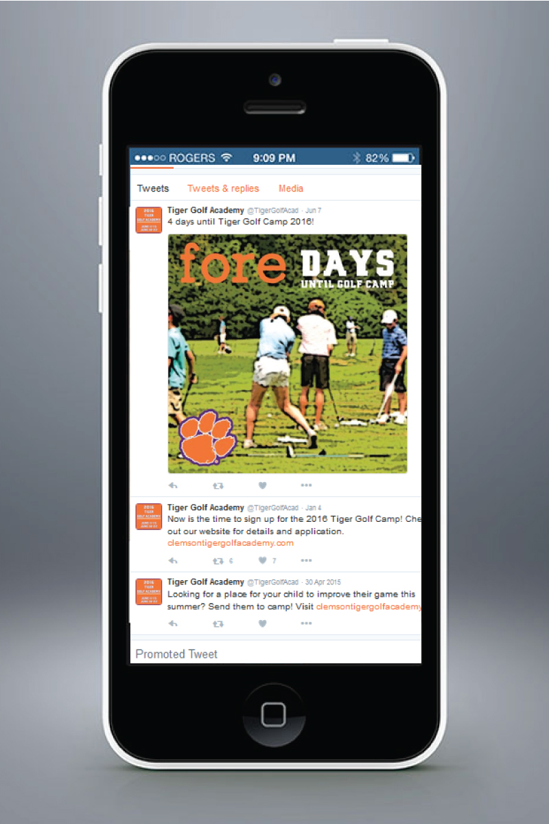 Clemson marketing magnet
